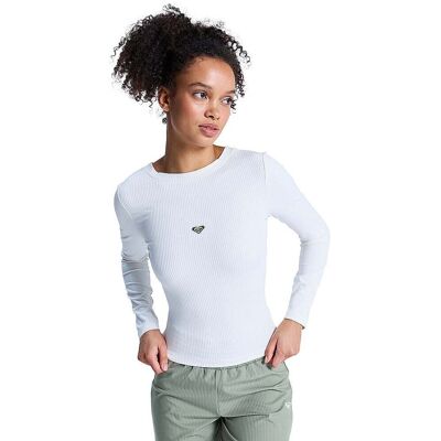 ROXY Damen Langarmshirt RISE AND VIBE weiss M M ROXY Damen Langarmshirt RISE AND VIBE weiss M M