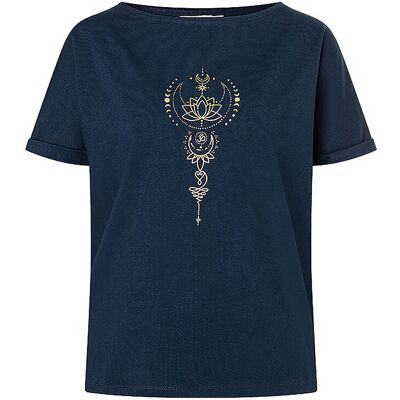 SPIRIT OF OM Damen Yogashirt Eka Padma dunkelblau M M SPIRIT OF OM Damen Yogashirt Eka Padma dunkelblau M M
