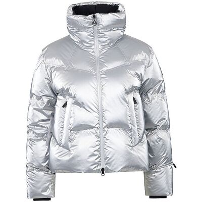 SPORTALM Damen Daunen Skijacke in trendiger Metallicoptik hellgrau 38 38 SPORTALM Damen Daunen Skijacke in trendiger Metallicoptik hellgrau 38 38