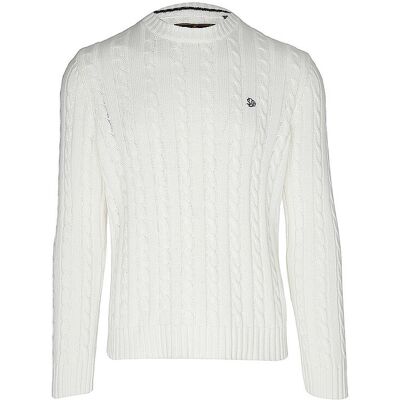 SUPERDRY Herren Sweater Cotton Cable Knit Crew Jumper creme L L SUPERDRY Herren Sweater Cotton Cable Knit Crew Jumper creme L L