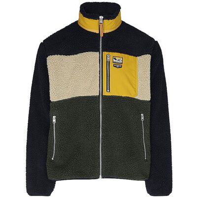 SUPERDRY Herren Fleecejacke Colour Block Retro dunkelblau M M SUPERDRY Herren Fleecejacke Colour Block Retro dunkelblau M M