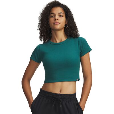 UNDER ARMOUR Damen T-Shirt UA Rival Rib Baby petrol L L UNDER ARMOUR Damen T-Shirt UA Rival Rib Baby petrol L L