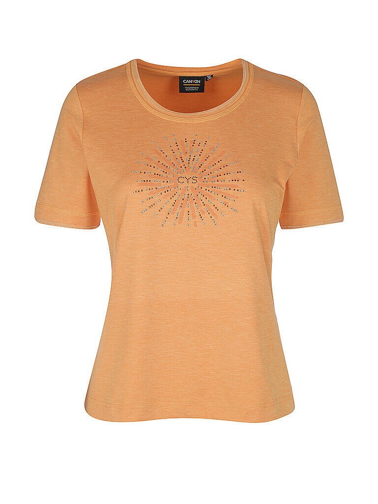 Canyon Damen T-Shirt mit Aufdruck orange   Größe: 36   307013 Auf Lager Damen 36