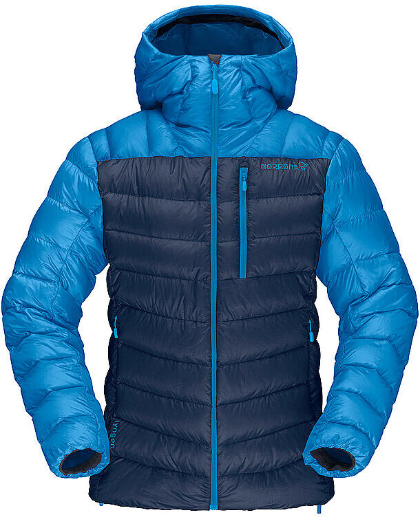 NORRØNA Damen Tourenjacke lyngen down 850 Hoodie blau   Größe: S   2005-20 Auf Lager Damen S