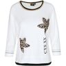 Canyon Damen T-Shirt Leo Details Blumen 3/4 weiss   Größe: 36   517003 Auf Lager Damen 36