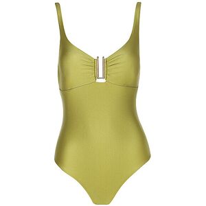 HOT STUFF Damen Badeanzug mit Spange grün   Größe: 42   HS24-S-05 Auf Lager Damen 42