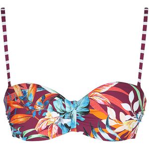 VENICE BEACH Damen Bikinioberteil Bandeau dunkelrot 44C 44C VENICE BEACH Damen Bikinioberteil Bandeau dunkelrot 44C 44C