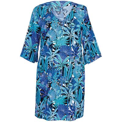 ANITA Damen Kleid Palmtree Garda blau L L ANITA Damen Kleid Palmtree Garda blau L L