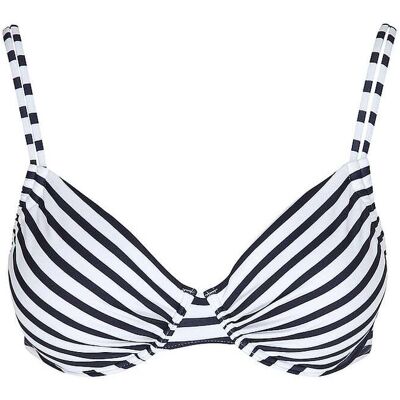 LASCANA Damen Bikinioberteil Stripes dunkelblau 40D 40D LASCANA Damen Bikinioberteil Stripes dunkelblau 40D 40D