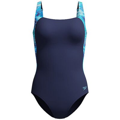 SPEEDO Damen Badeanzug Print Lustre dunkelblau 42 42 SPEEDO Damen Badeanzug Print Lustre dunkelblau 42 42