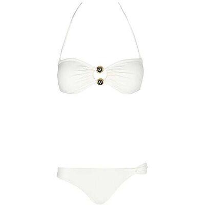 YSABEL MORA Damen Bikinioberteil Bandeau creme 70B 70B YSABEL MORA Damen Bikinioberteil Bandeau creme 70B 70B
