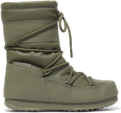 MOON BOOT Damen Schneestiefel Mid Rubber WP olive   Größe: 42   24010300 Auf Lager Damen 42