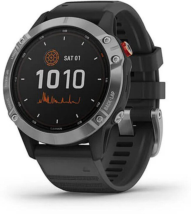 Garmin GPS-Sportuhr Fenix 6 Solar schwarz   010-02410-00 Auf Lager Unisex EG