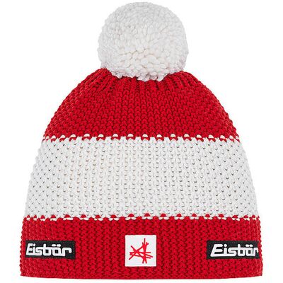 EISBÄR Mütze Star Pompon Ski Austria rot EG EISBÄR Mütze Star Pompon Ski Austria rot EG