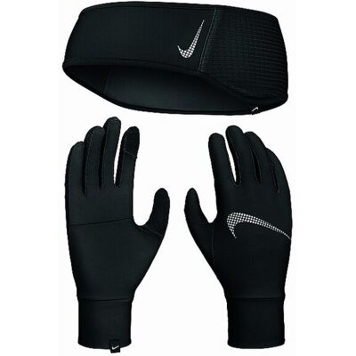 NIKE Damen Stirnband und Handschuh Set schwarz XS/S XS/S NIKE Damen Stirnband und Handschuh Set schwarz XS/S XS/S