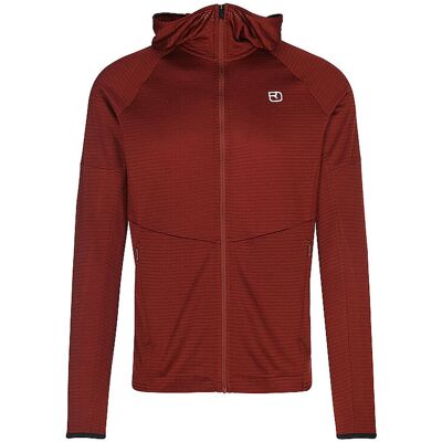 ORTOVOX Herren Fleecejacke Light Grid Hoodie dunkelrot XXL XXL ORTOVOX Herren Fleecejacke Light Grid Hoodie dunkelrot XXL XXL
