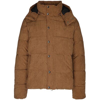 SUPERDRY Herren Jacke Premium Hooded Cord Puffer braun L L SUPERDRY Herren Jacke Premium Hooded Cord Puffer braun L L
