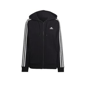Adidas Damen Kapuzenjacke Essentials 3-Streifen French Terry Regular schwarz   Größe: XL   IC8769 Auf Lager Damen XL