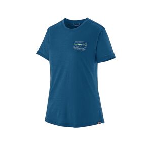 PATAGONIA Damen Funktionsshirt Capilene® Cool Merino Graphic blau   Größe: L   44595 Auf Lager Damen L