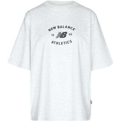 NEW BALANCE Damen T-Shirt Reimagined Oversized hellgrau M M NEW BALANCE Damen T-Shirt Reimagined Oversized hellgrau M M