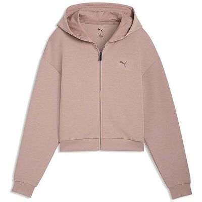 Puma Damen Kapuzenjacke Cloudspun hellbraun L L Puma Damen Kapuzenjacke Cloudspun hellbraun L L