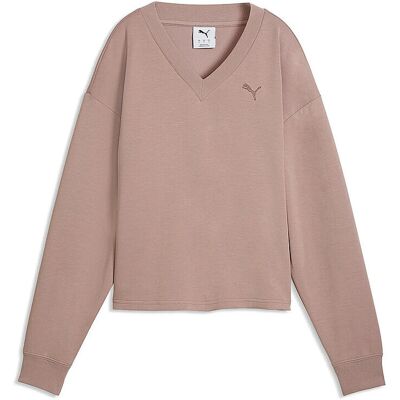 Puma Damen Sweater Essentials Elevated Comfort hellbraun XL XL Puma Damen Sweater Essentials Elevated Comfort hellbraun XL XL