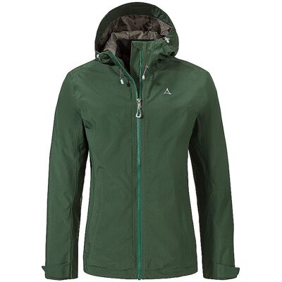SCHÖFFEL Damen Wanderjacke Yew 2L ZipIn Hoodie dunkelgrün 40 40 SCHÖFFEL Damen Wanderjacke Yew 2L ZipIn Hoodie dunkelgrün 40 40