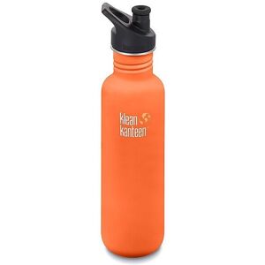 KLEAN KANTEEN Trinkflasche Classic einwandig 27 oz (800 ml) mit Sport Cap orange   1007863 Auf Lager Unisex EG