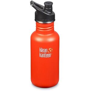 KLEAN KANTEEN Trinkflasche Classic einwandig 18 oz (532 ml) mit Sport Cap orange   1006095 Auf Lager Unisex EG