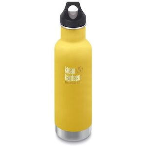 KLEAN KANTEEN Trinkflasche Classic vakuumisoliert 20 oz (592 ml) mit Loop Cap gelb   1007874 Auf Lager Unisex EG