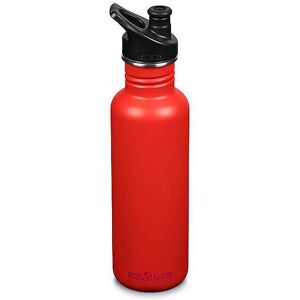 KLEAN KANTEEN Edelstahl Trinkflasche Classic 800ml Sport Cap Tiger Lily rot   1008442 Auf Lager Unisex EG