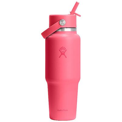 HYDRO FLASK Trinkflasche 32oz Wide Mouth Travel Bottle with Flex Straw Cap pink EG HYDRO FLASK Trinkflasche 32oz Wide Mouth Travel Bottle with Flex Straw Cap pink EG
