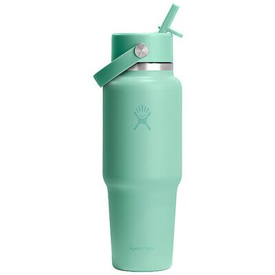 HYDRO FLASK Trinkflasche 32oz Wide Mouth Travel Bottle with Flex Straw Cap mint EG HYDRO FLASK Trinkflasche 32oz Wide Mouth Travel Bottle with Flex Straw Cap mint EG