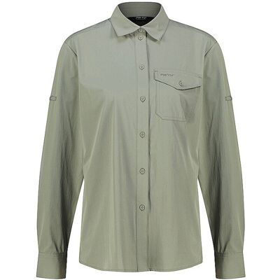 MERU Damen Wanderbluse Lahan olive L L MERU Damen Wanderbluse Lahan olive L L