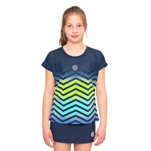 BIDI BADU Mädchen Tennisshirt Colortwist Capsleeve JR. dunkelblau   Größe: 152   G1620001 Auf Lager Unisex 152