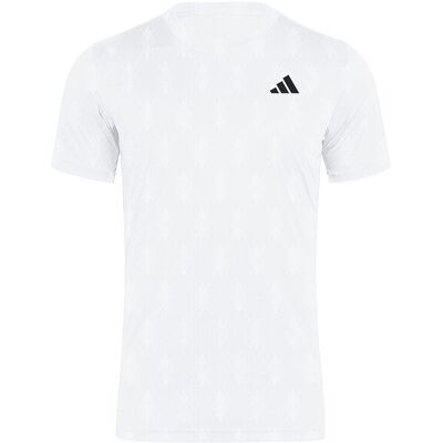 Adidas Herren Tennisshirt Club Graphic weiss S S Adidas Herren Tennisshirt Club Graphic weiss S S