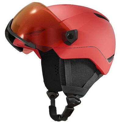 Atomic Kinder Skihelm Revent Visor JR rot 51-55CM 51-55CM Atomic Kinder Skihelm Revent Visor JR rot 51-55CM 51-55CM