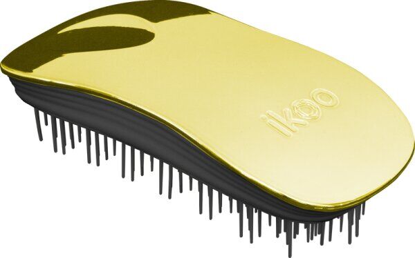 ikoo Hair Ikoo Metallic Collection Brush Home Soleil Metallic Black Haarbürste