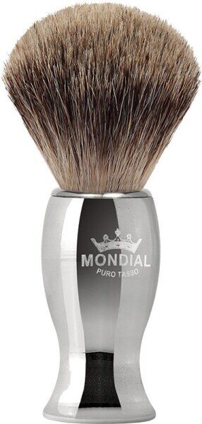 Mondial Exclusive Rasierpinsel Fine Badger Metal