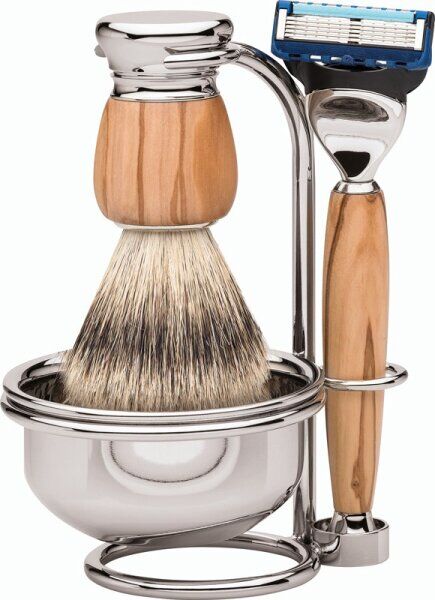 Erbe Shaving Shop Premium Design MILANO Rasiergarnitur mit Seifenscha