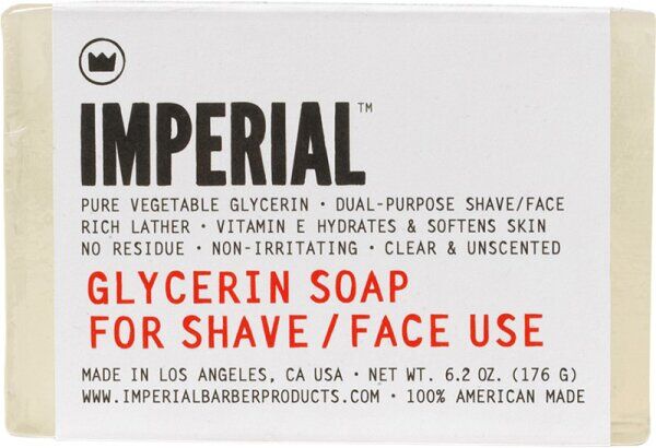 Imperial Glycerin Shave/Face Soap 176 g Bar Rasierseife