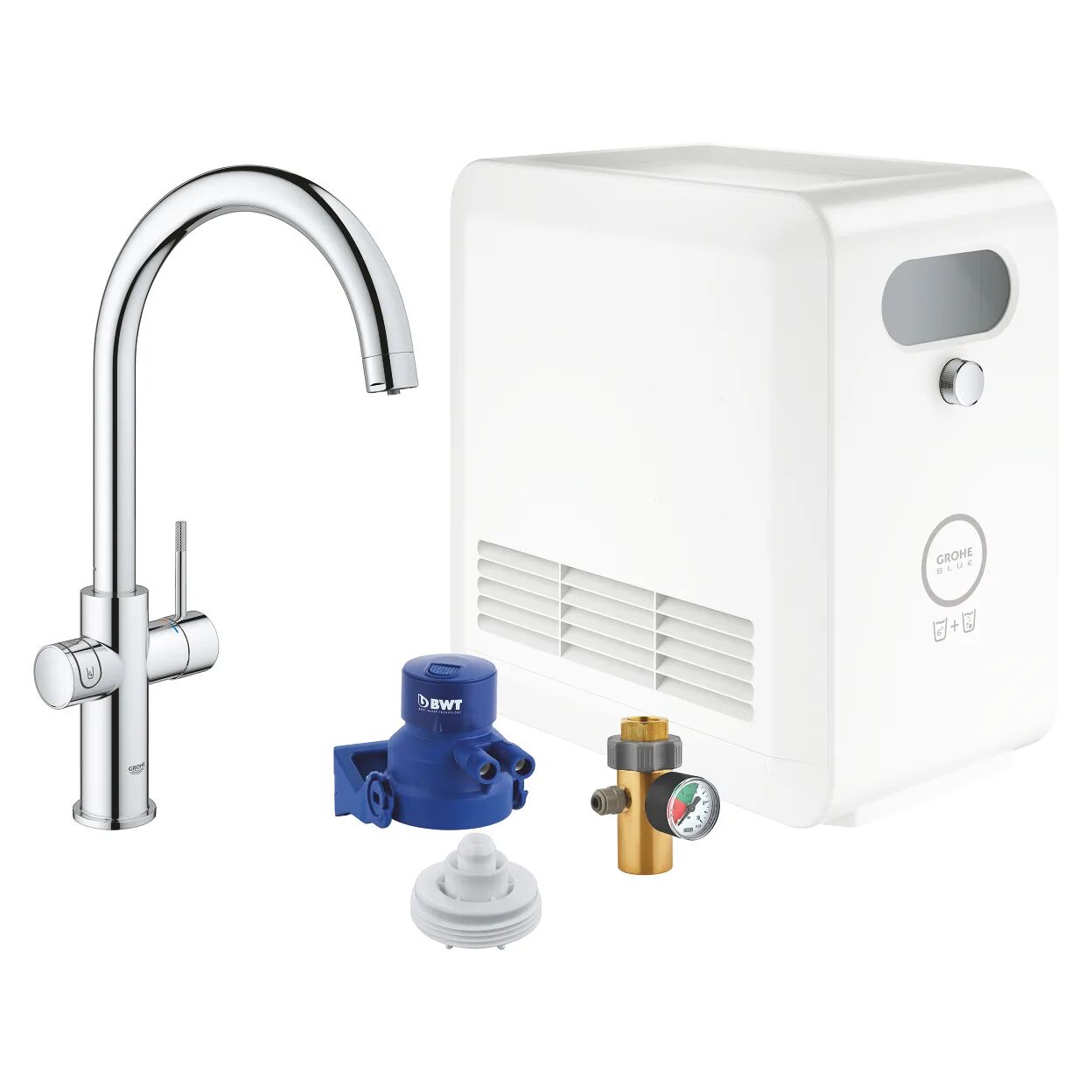 Grohe Blue Professional C-Auslauf Kit  mit C-Auslauf supersteel 31323DC2