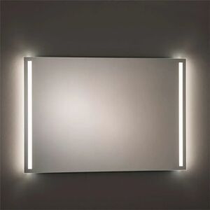 Megabad Profi Collection SKY LED Spiegel 120 x 80 cm, mit satiniertem Lichtausschnitt links und rechts