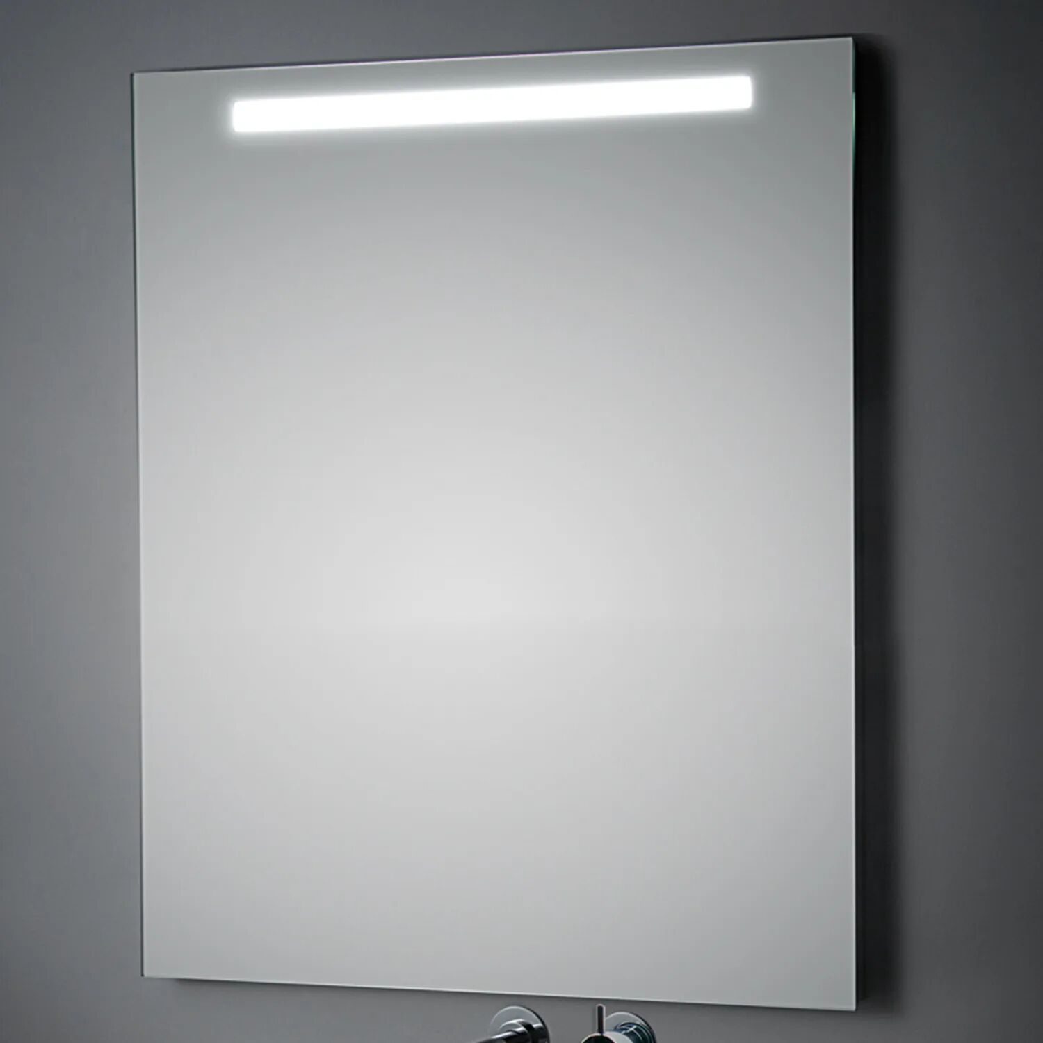 Koh-I-Noor Comfort Line LED Spiegel mit Oberbeleuchtung 80 x 60 cm Comfort Line LED B: 80 T 3,5 H: 60 cm  LC0333