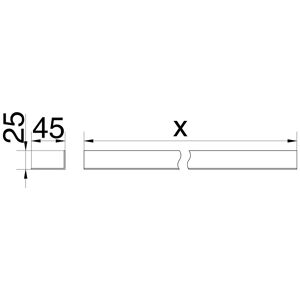 Avenarius Spiegelabdeckung seitlich, 100 cm