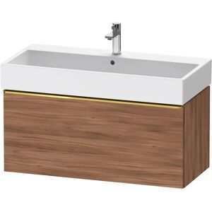 Duravit D-Neo Waschtischunterbau 98,4 x 44 cm, 1 Auszug, Griff gold poliert