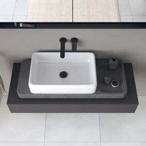 Duravit Qatego Steinkonsolen-Set mit Waschtisch mit Konsole 100 x 41 cm