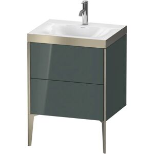 Duravit XViu Möbelwaschtisch 60 x 48 cm c-bonded mit 1 Hahnloch, mit 2 Auszügen, bodenstehend