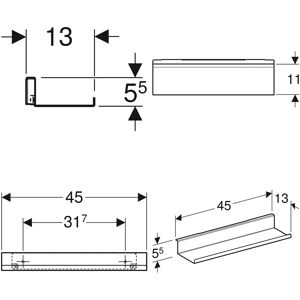 Geberit iCon Wandablage 45 cm