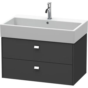 Duravit Brioso Waschtischunterbau wandhängend 78,4 cm, mit 2 Auszügen, Griff Chrom